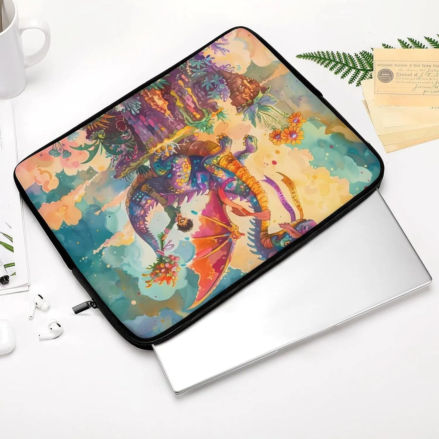 Dragon Neverland Personalized Laptop Bag Business Casual Laptop Cases Slim Computer Bag Briefcase