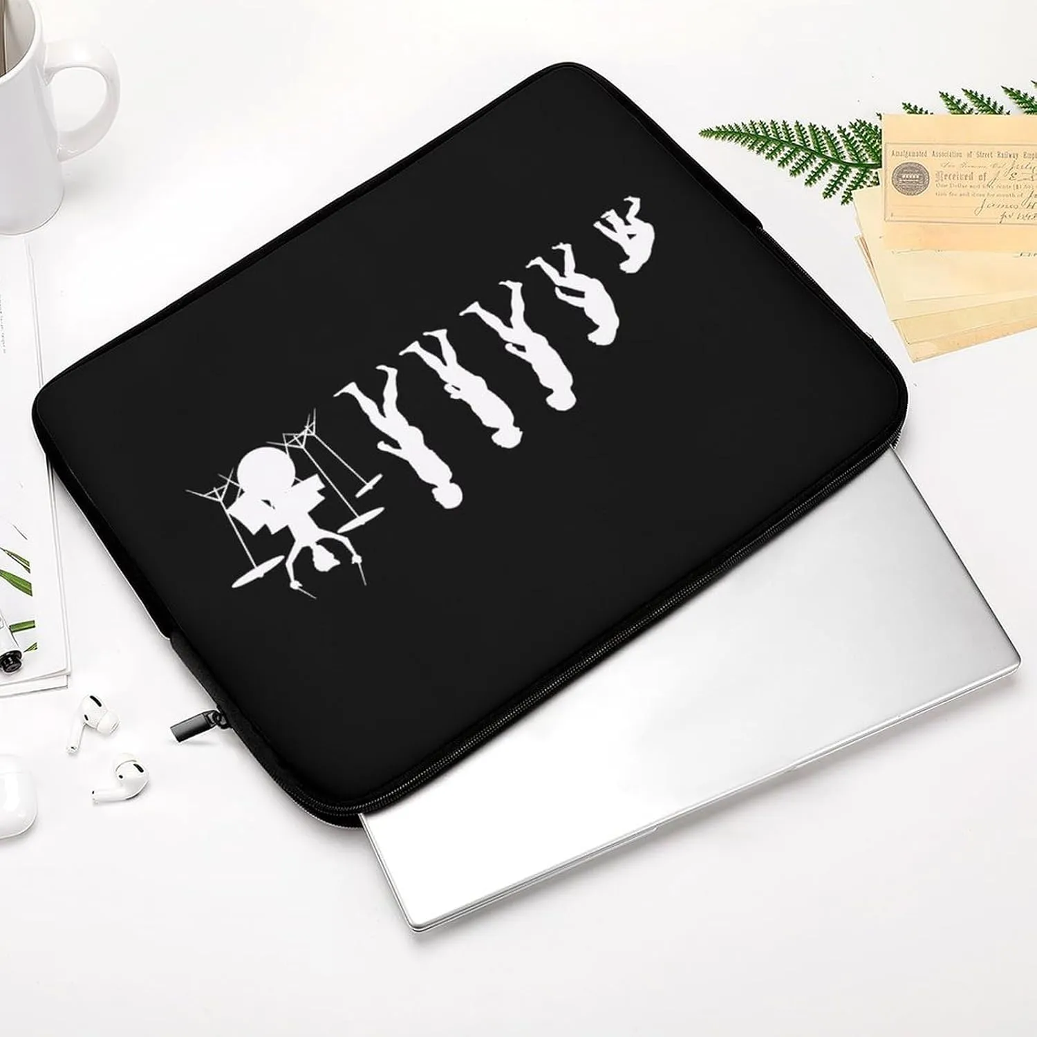 Evolution Drummer Personalized Laptop Bag Business Casual Laptop Case Slim Computer Bag Briefcase