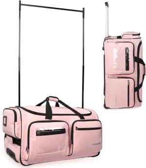 Fanwoli 28" Dance Bag with Garment Rack | Ultra-Light Collection| More Lightweight & Wear-Resistant| Ideal Competition Duffle Bag for Dancers Livestreamer Athletes