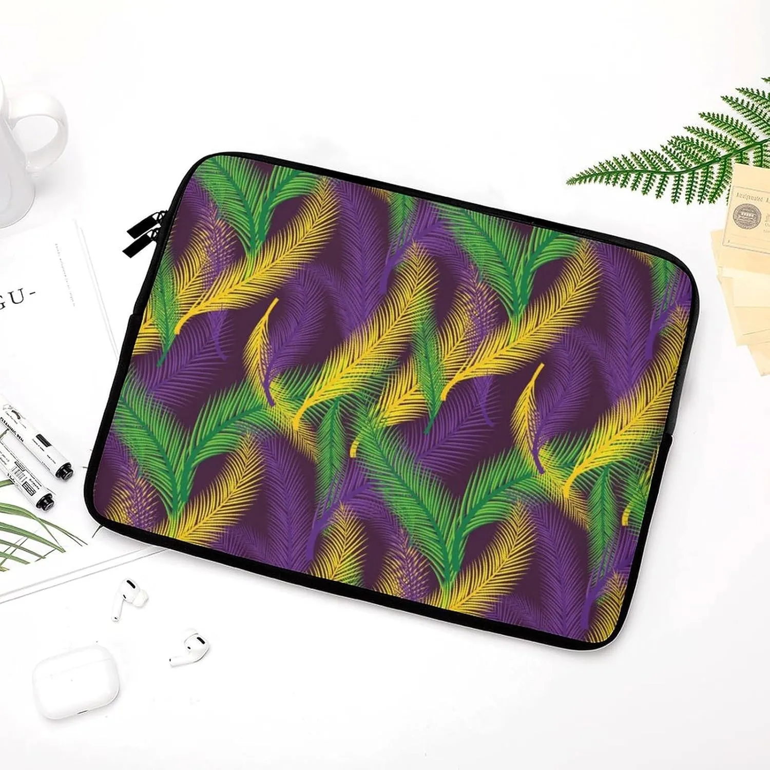 Feathers Personalized Laptop Bag Business Casual Laptop Case Slim Computer Bag Briefcase