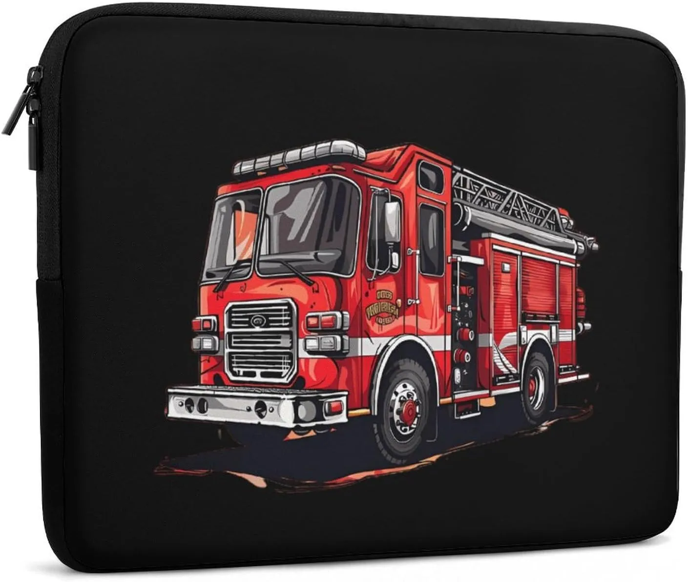 Fire Truck Firefighters Personalized Laptop Bag Business Casual Laptop Cases Slim Computer Bag Briefcase