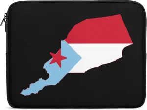 Flag Map of South Yemen Personalized Laptop Bag Business Casual Laptop Case Slim Computer Bag Briefcase