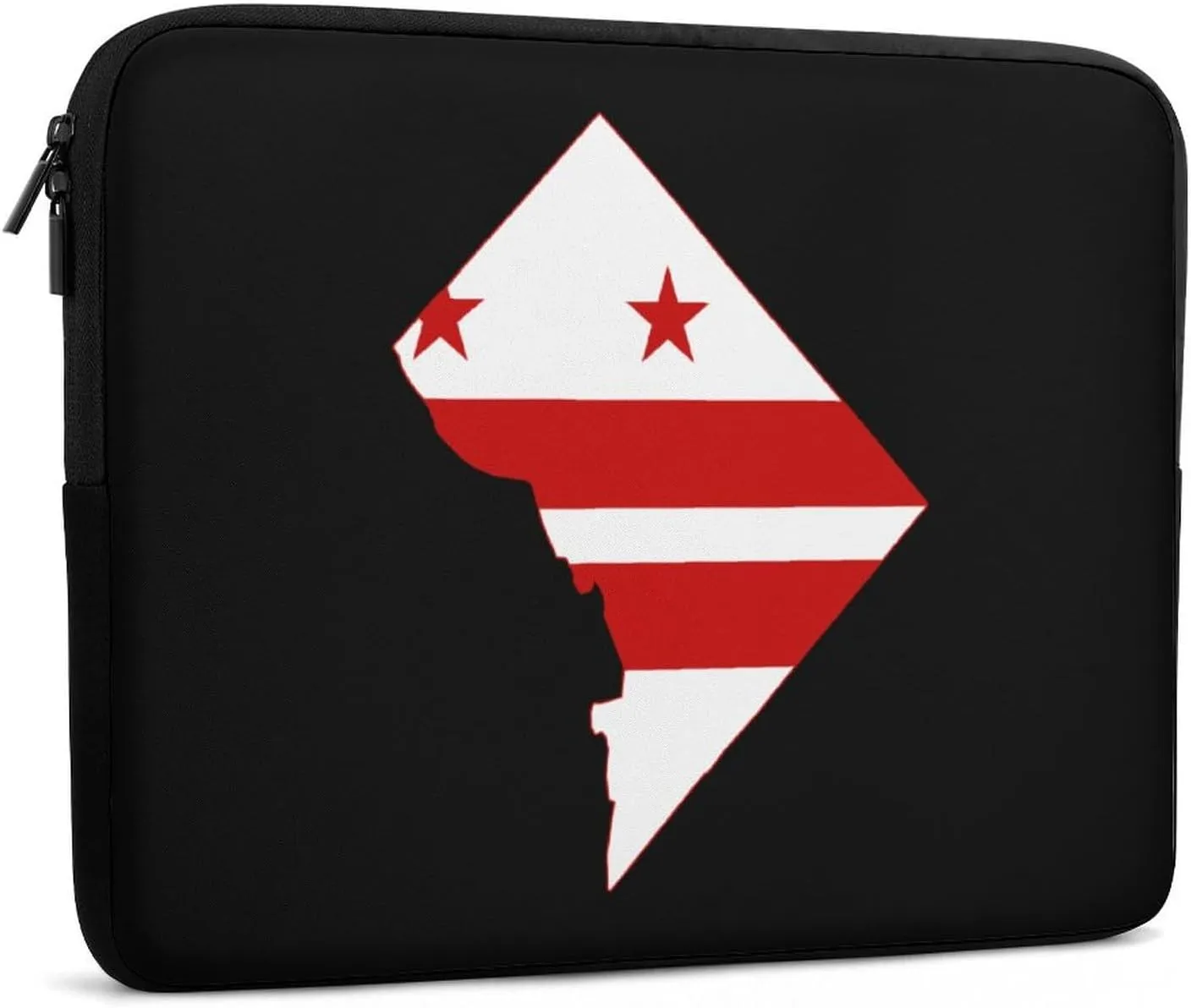 Flag Map of Washington DC Personalized Laptop Bag Business Casual Laptop Case Slim Computer Bag Briefcase