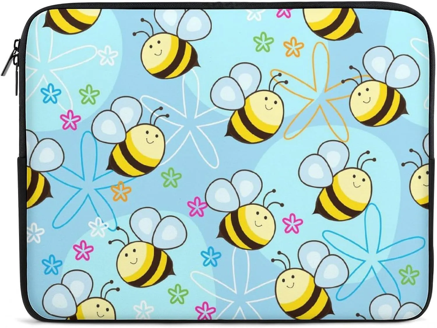 Flying Bees Personalized Laptop Bag Business Casual Laptop Case Slim Computer Bag Briefcase