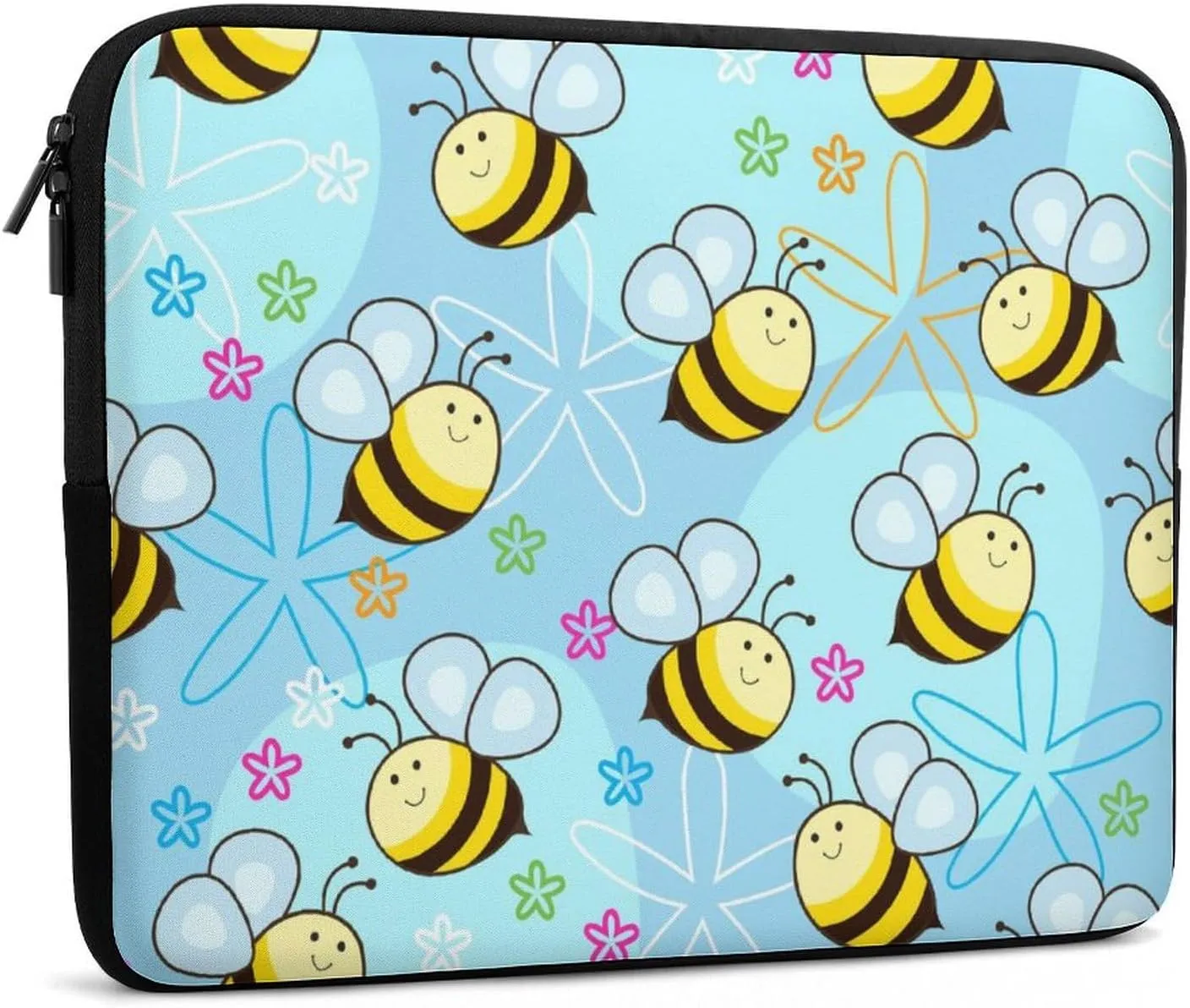 Flying Bees Personalized Laptop Bag Business Casual Laptop Case Slim Computer Bag Briefcase