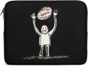 Football Fan Personalized Laptop Bag Business Casual Laptop Cases Slim Computer Bag Briefcase