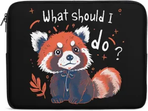 Forgetful Red Panda Personalized Laptop Bag Business Casual Laptop Cases Slim Computer Bag Briefcase