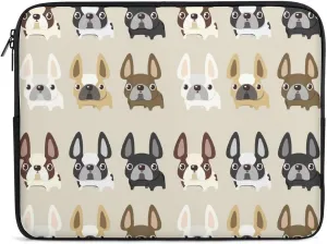 French Bulldog Personalized Laptop Bag Business Casual Laptop Case Slim Computer Bag Briefcase