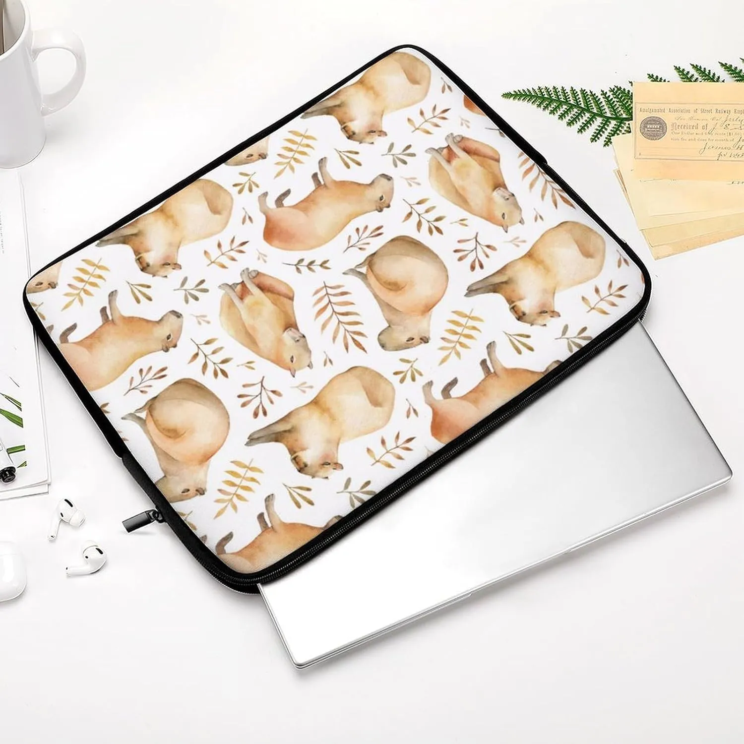 Funny Capybaras Animals Personalized Laptop Bag Business Casual Laptop Case Slim Computer Bag Briefcase
