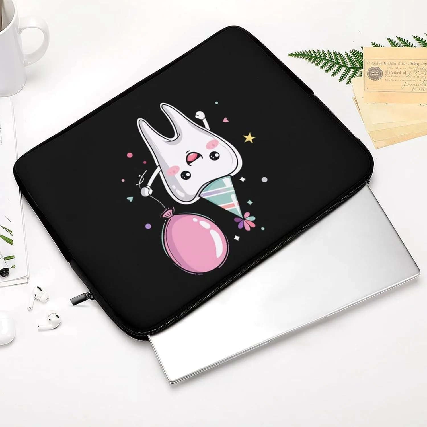Funny Tooth Personalized Laptop Bag Business Casual Laptop Cases Slim Computer Bag Briefcase