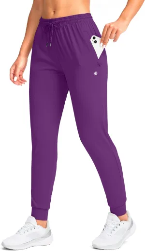 G Gradual Women's Joggers Pants with Zipper Pockets Tapered Running Sweatpants for Women Lounge, Jogging