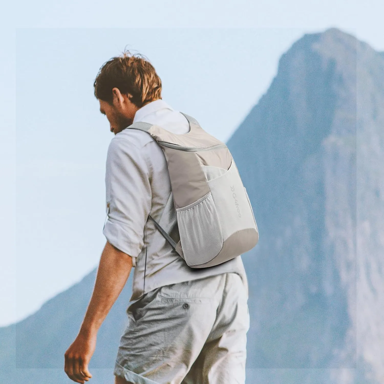G4Free 11L Hiking Backpack Small Ultra light Packable Backpack Travel Bag for Women Men Casual Outdoor Camping Daypack (Grey)