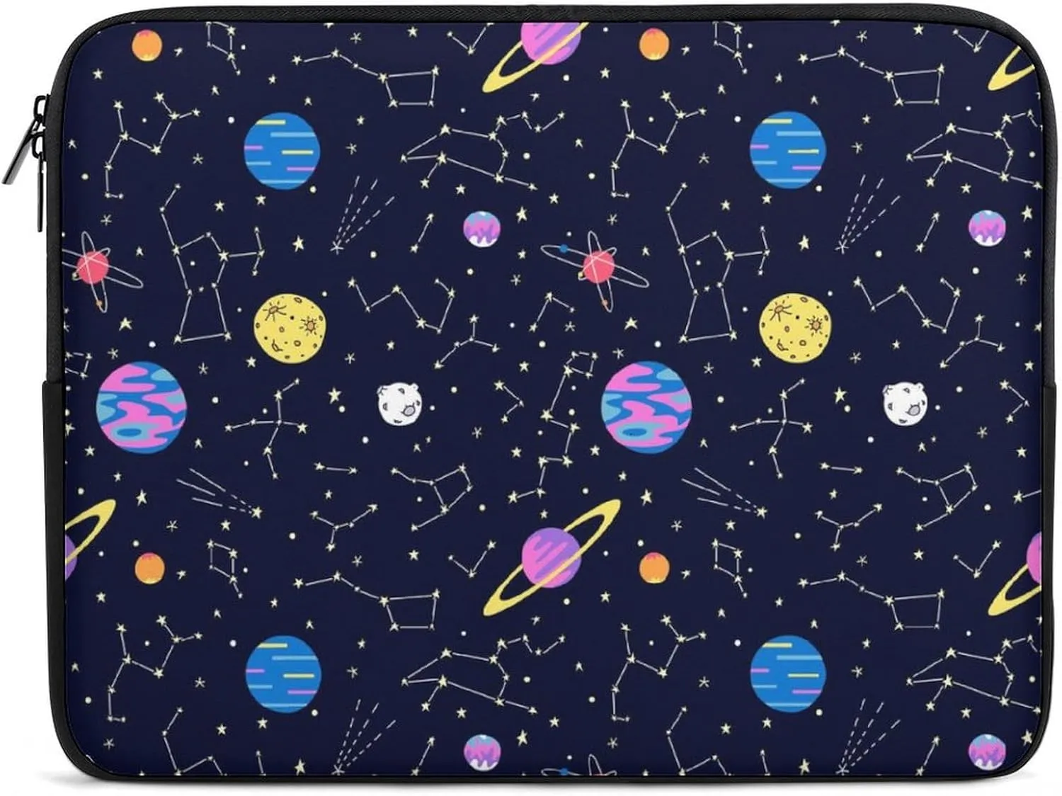 Galaxy Constellations And Planets Personalized Laptop Bag Business Casual Laptop Case Slim Computer Bag Briefcase
