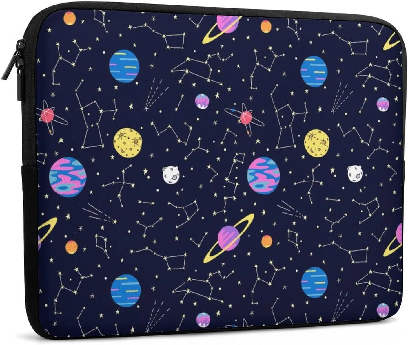 Galaxy Constellations And Planets Personalized Laptop Bag Business Casual Laptop Case Slim Computer Bag Briefcase