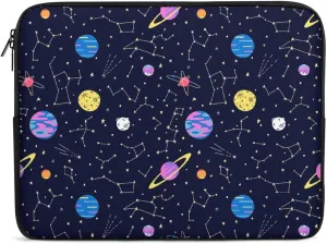 Galaxy Constellations And Planets Personalized Laptop Bag Business Casual Laptop Case Slim Computer Bag Briefcase