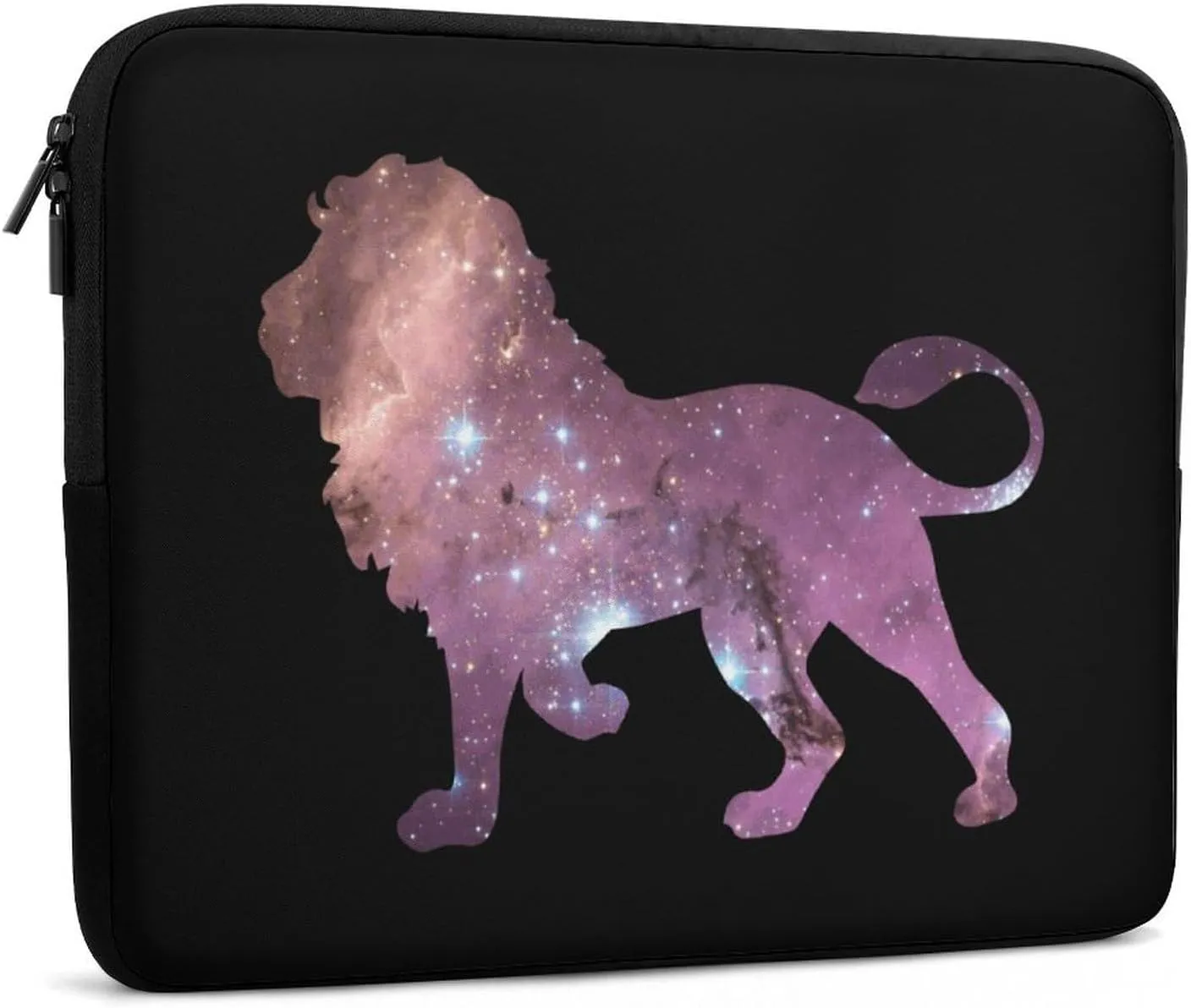 Galaxy Lion Silhouette Personalized Laptop Bag Business Casual Laptop Case Slim Computer Bag Briefcase