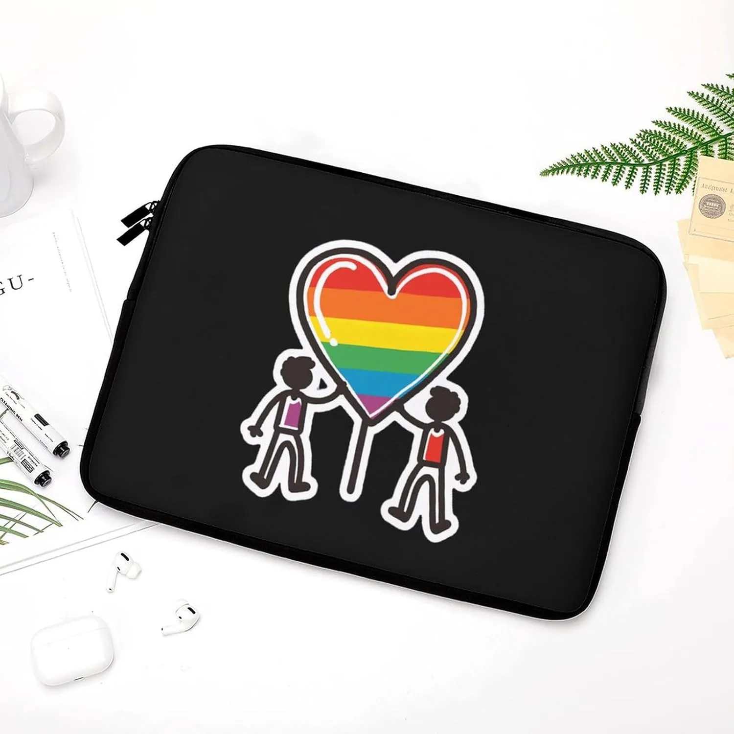 Gay Pride LGBT Personalized Laptop Bag Business Casual Laptop Cases Slim Computer Bag Briefcase