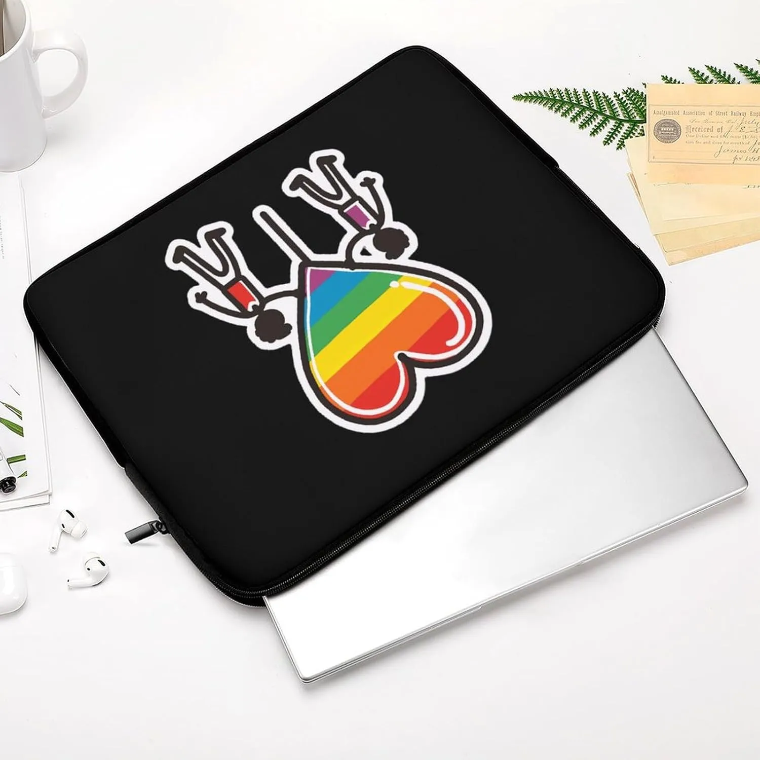 Gay Pride LGBT Personalized Laptop Bag Business Casual Laptop Cases Slim Computer Bag Briefcase