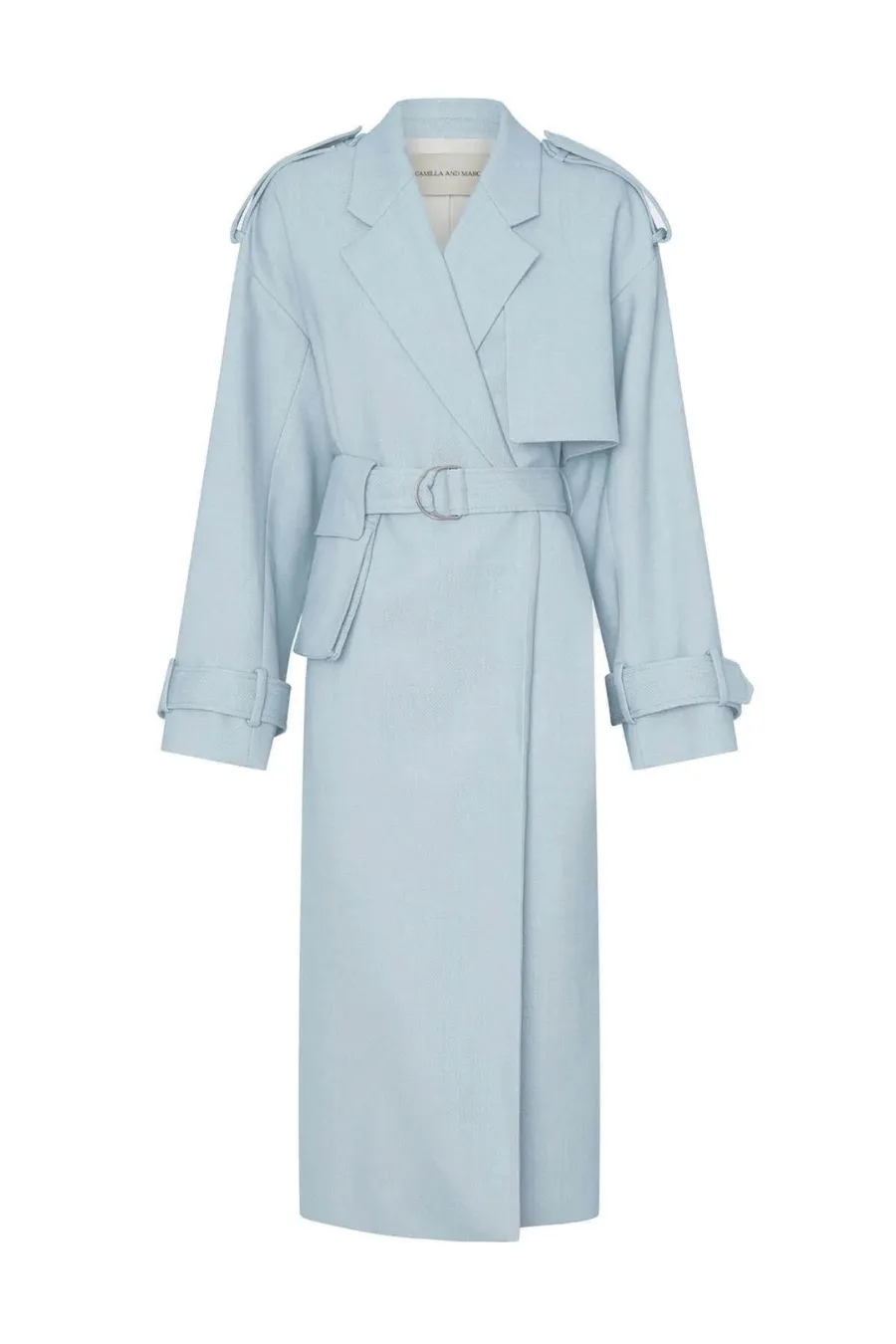 Gehry Trench Coat Chalky Blue