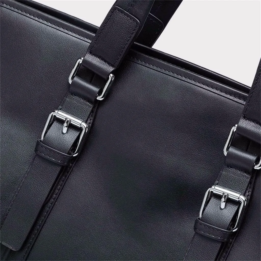 Genuine Leather Men's Handbag Layer Cowhide Bag Business Casual Briefcase Men's Bag