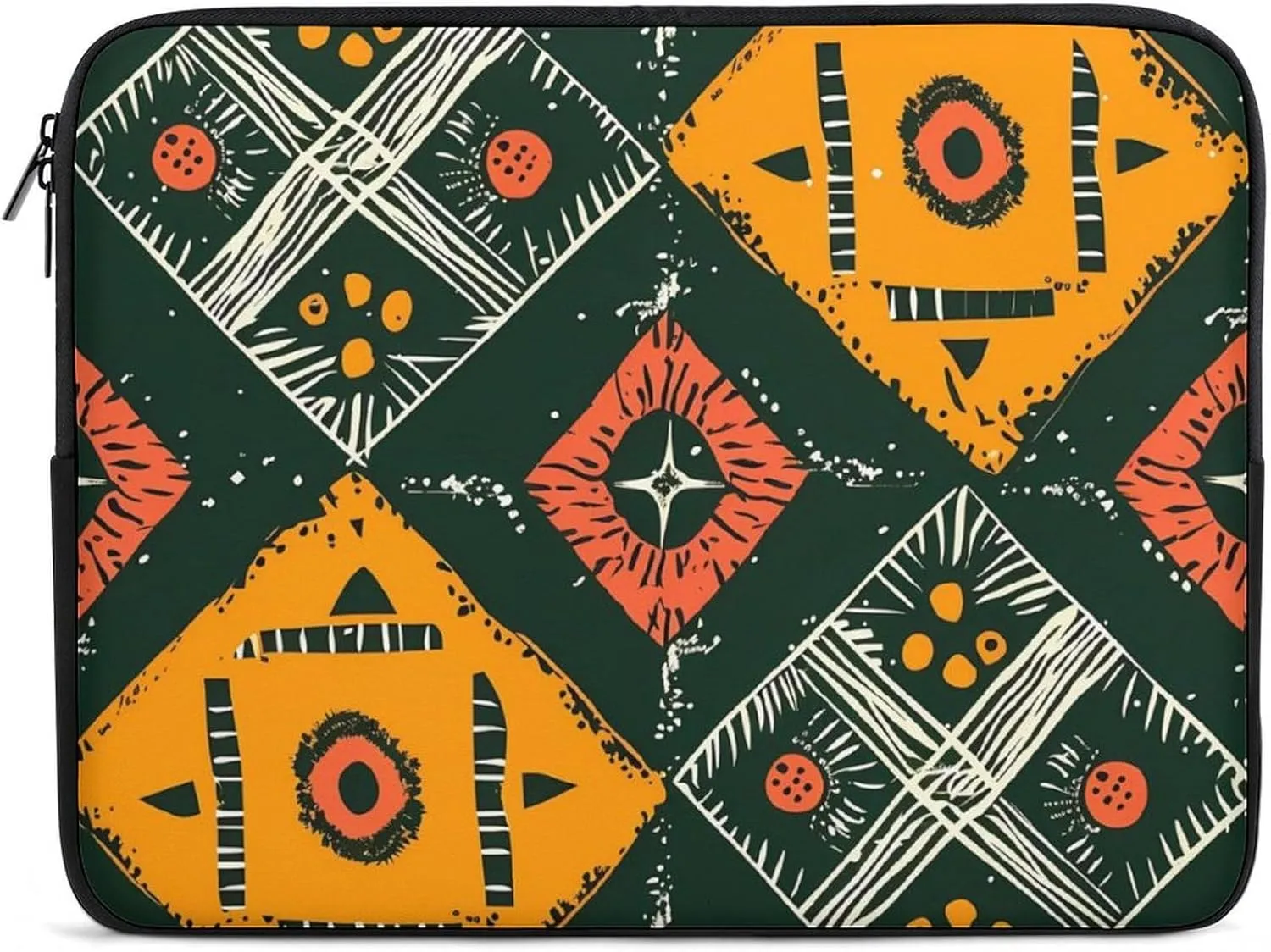 Geometric Ethnic Pattern Personalized Laptop Bag Business Casual Laptop Cases Slim Computer Bag Briefcase
