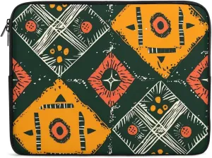 Geometric Ethnic Pattern Personalized Laptop Bag Business Casual Laptop Cases Slim Computer Bag Briefcase
