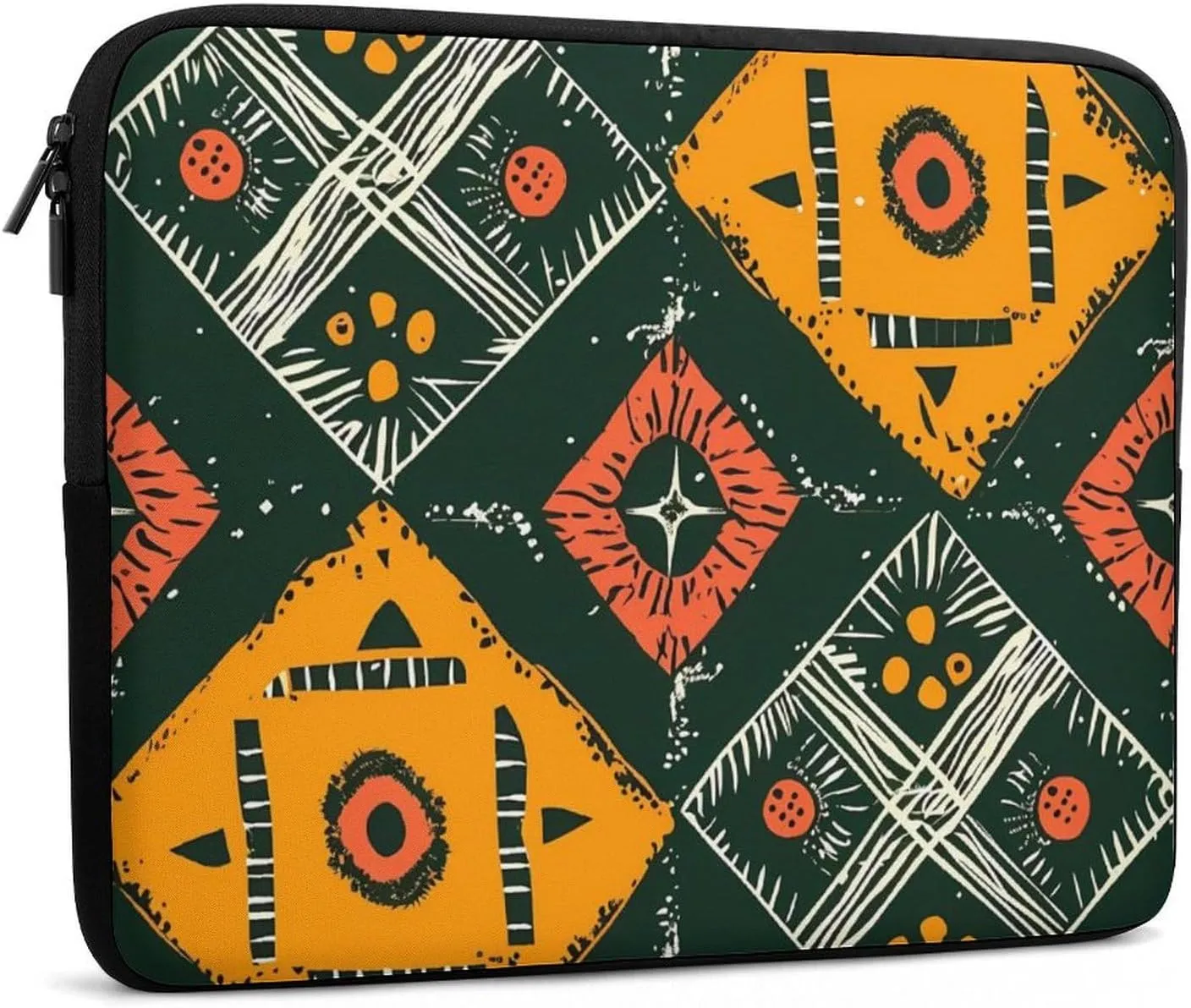 Geometric Ethnic Pattern Personalized Laptop Bag Business Casual Laptop Cases Slim Computer Bag Briefcase