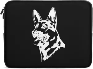 German Shepherd Portrait Waterproof Laptop Bag Business Casual Laptop Case Slim Computer Bag Briefcase