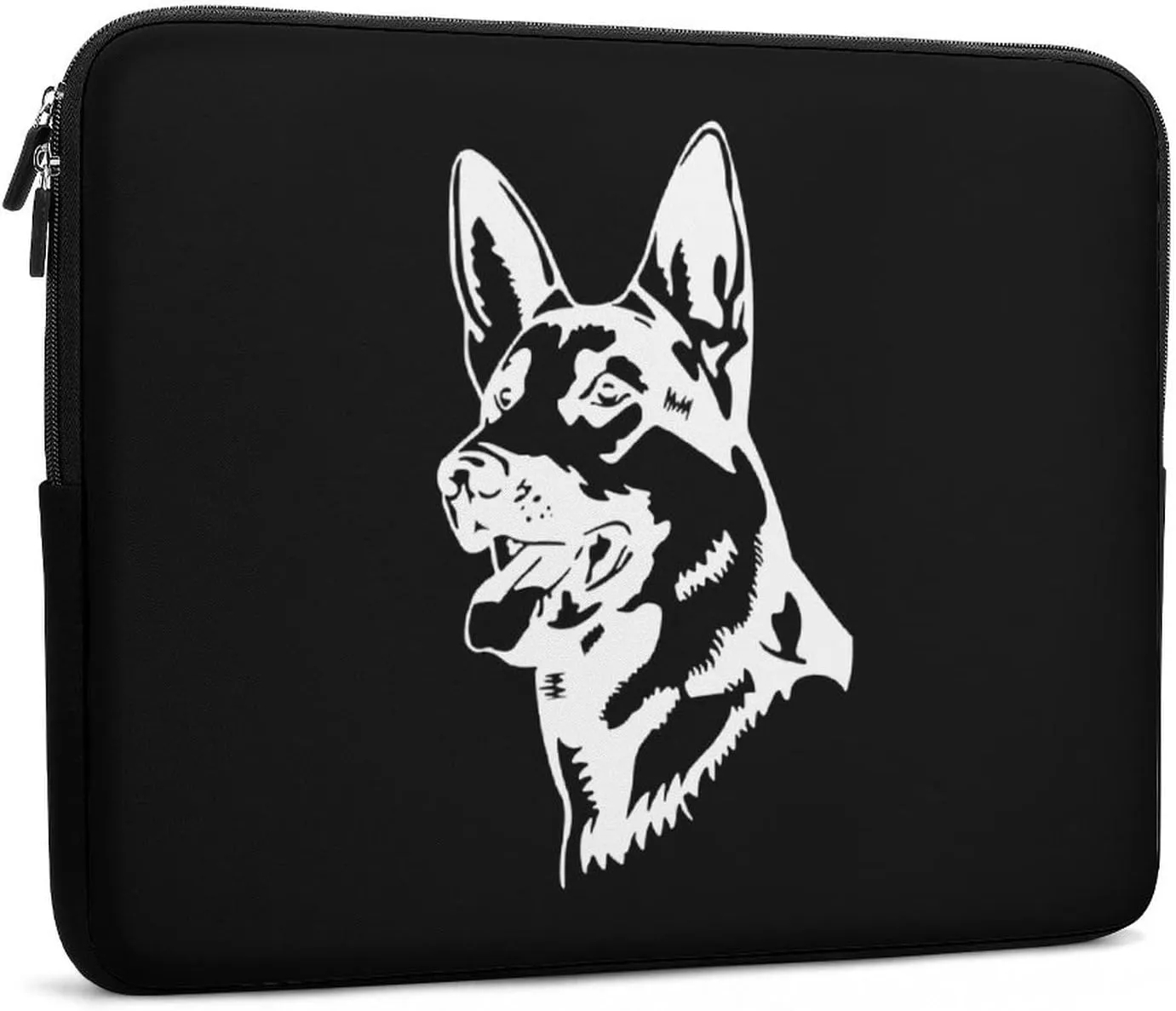 German Shepherd Portrait Waterproof Laptop Bag Business Casual Laptop Case Slim Computer Bag Briefcase