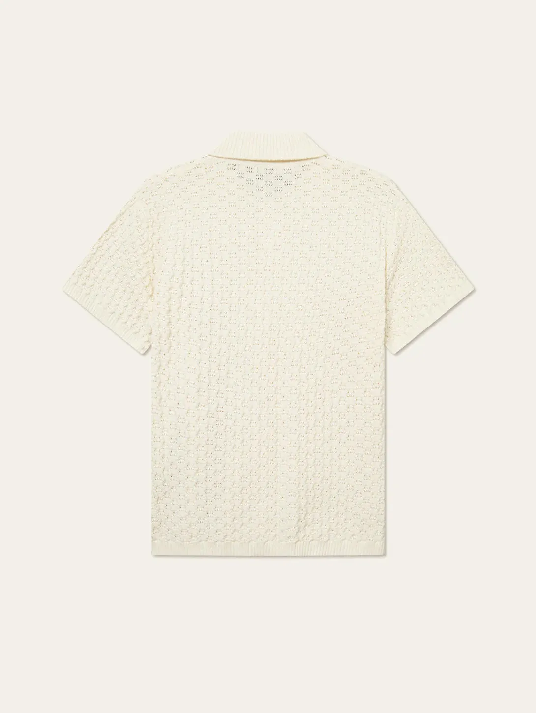 Gespertus Short Sleeve Knit Shirt - Ivory