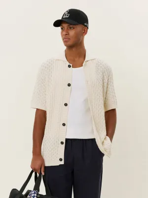 Gespertus Short Sleeve Knit Shirt - Ivory