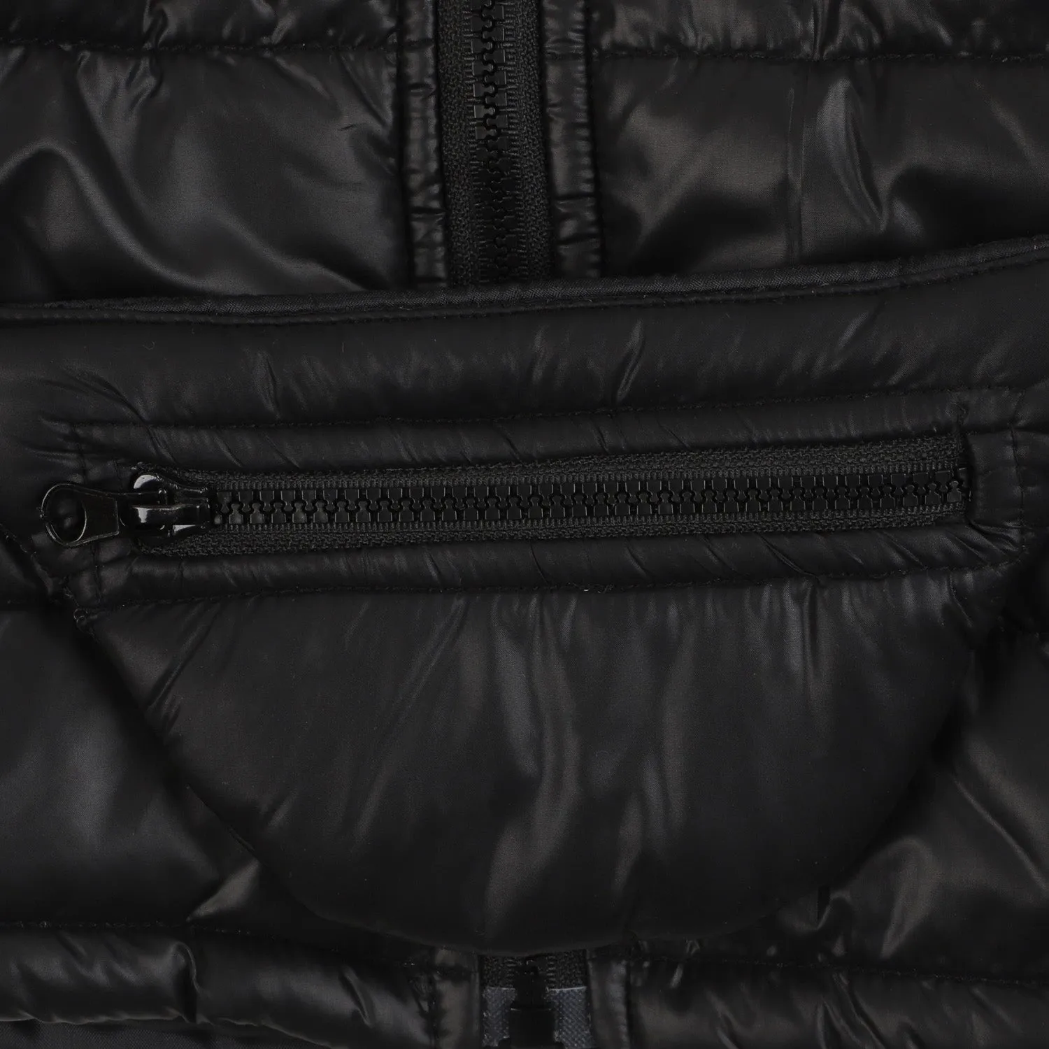 Girls Puffer Jacket Moon Less - BLACK