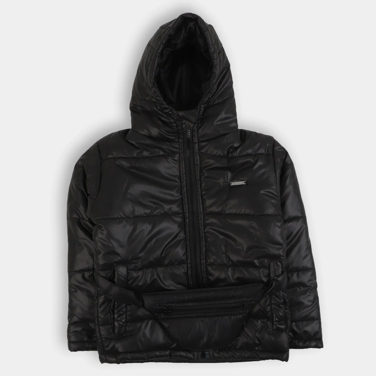 Girls Puffer Jacket Moon Less - BLACK