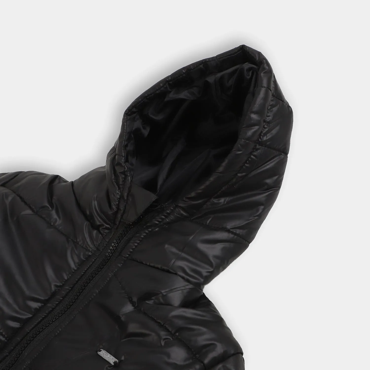 Girls Puffer Jacket Moon Less - BLACK