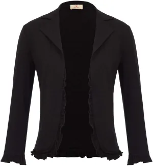 GRACE KARIN Women Business Casual Cropped Blazer Jacket Open Front Cotton Cardigan