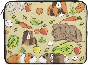 Guinea Pig And Fruit Personalized Laptop Bag Business Casual Laptop Case Slim Computer Bag Briefcase