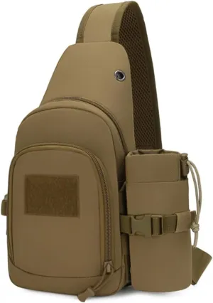 hiking backpack, ultra-light waterproof tactical backpack lightweight suitable for men and women camping hiking (brown), subsize