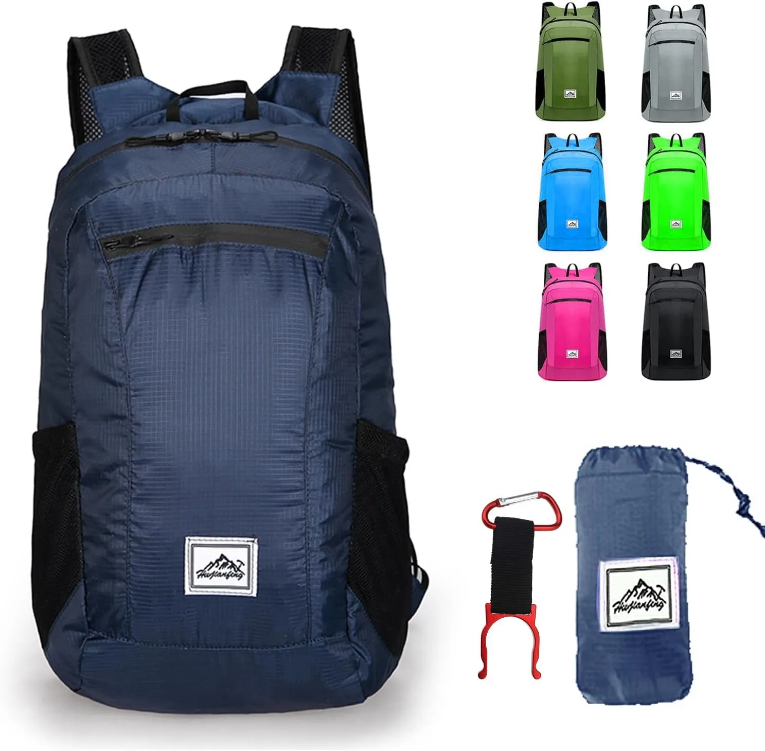Hiking Backpack,Ultra-Light 20L Waterproof Folding Sports Lightweight Waterproof Backpack Suitable for Outdoor Camping Picnic (Deep Blue)