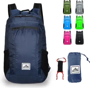Hiking Backpack,Ultra-Light 20L Waterproof Folding Sports Lightweight Waterproof Backpack Suitable for Outdoor Camping Picnic (Deep Blue)