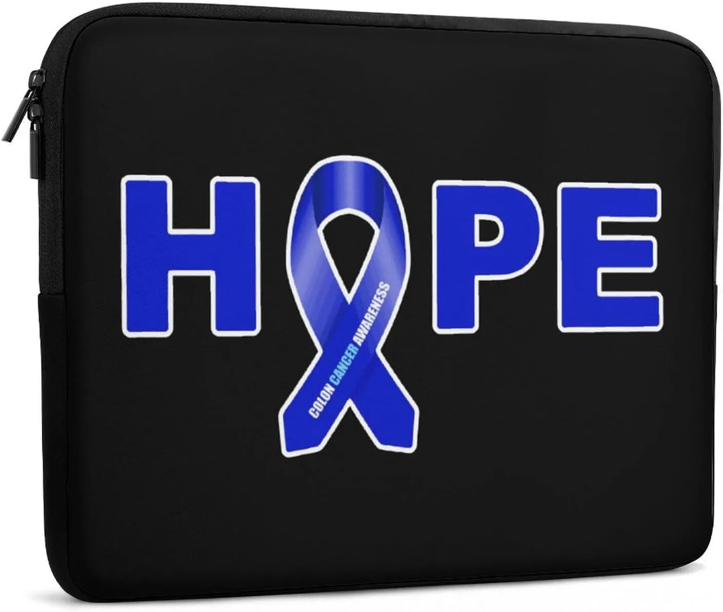Hope Colon Cancer Ribbon Personalized Laptop Bag Business Casual Laptop Case Slim Computer Bag Briefcase