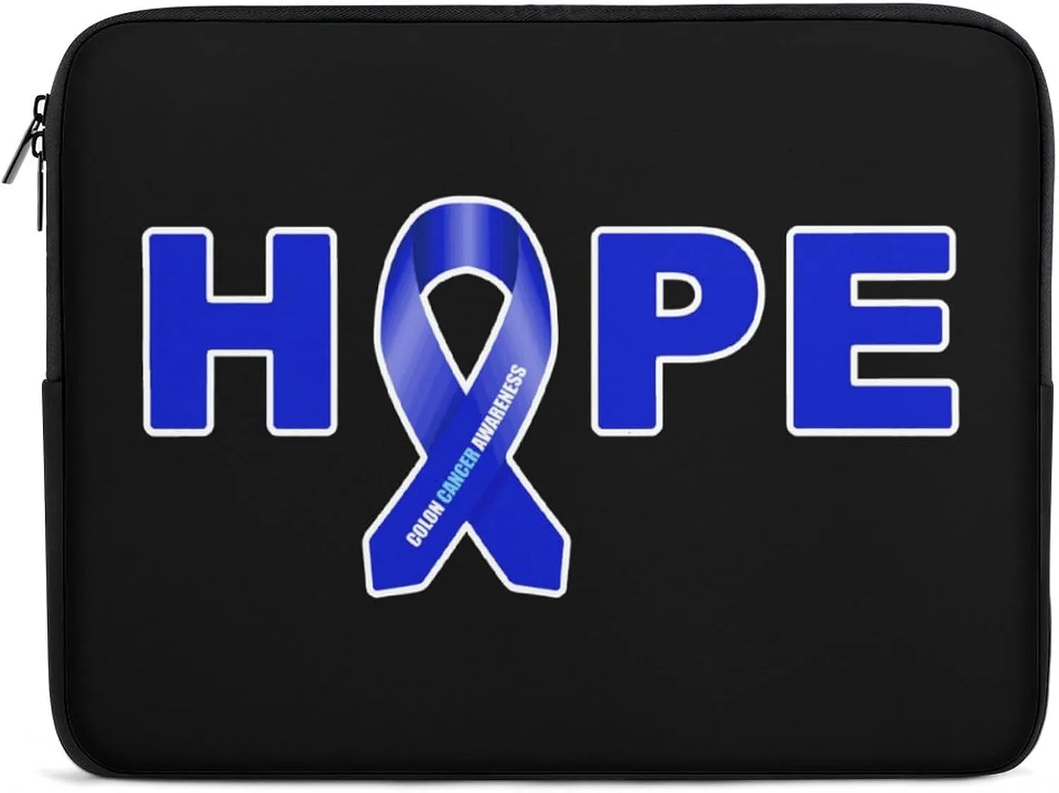 Hope Colon Cancer Ribbon Personalized Laptop Bag Business Casual Laptop Case Slim Computer Bag Briefcase