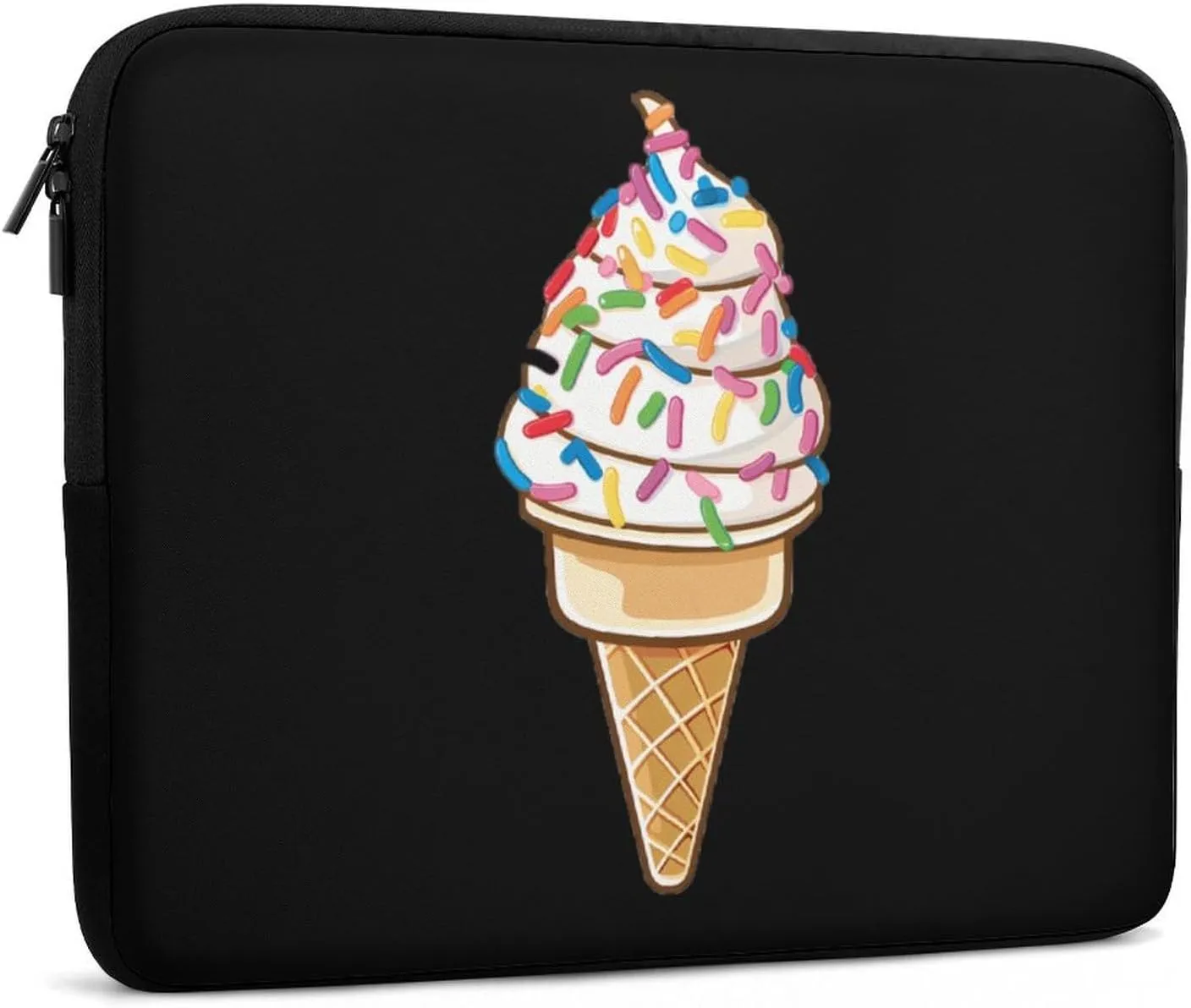 Ice Cream Cone Personalized Laptop Bag Business Casual Laptop Cases Slim Computer Bag Briefcase