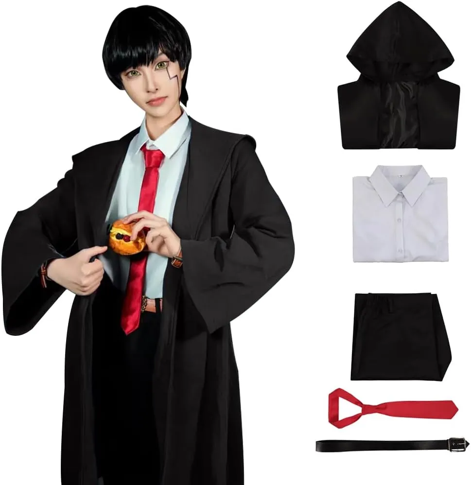 IS MY BIKE OKAY Magic and Muscles Cosplay Mashle Costume Uniform Lemon Irvine Dress Hooded Cloak Wizard Robe Halloween