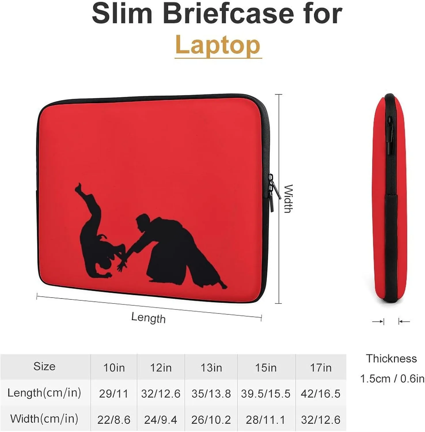 Japanese Jujutsu Personalized Laptop Bag Business Casual Laptop Case Slim Computer Bag Briefcase