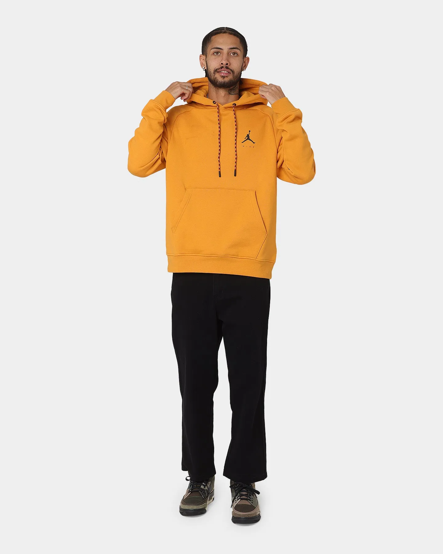 Jordan Jumpman Fleece Pullover Hoodie Light Curry