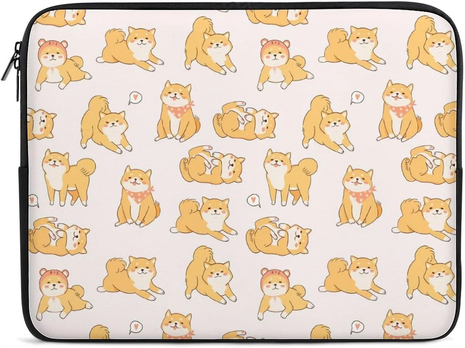 Kawaii Shiba Inu Dogs Personalized Laptop Bag Business Casual Laptop Case Slim Computer Bag Briefcase