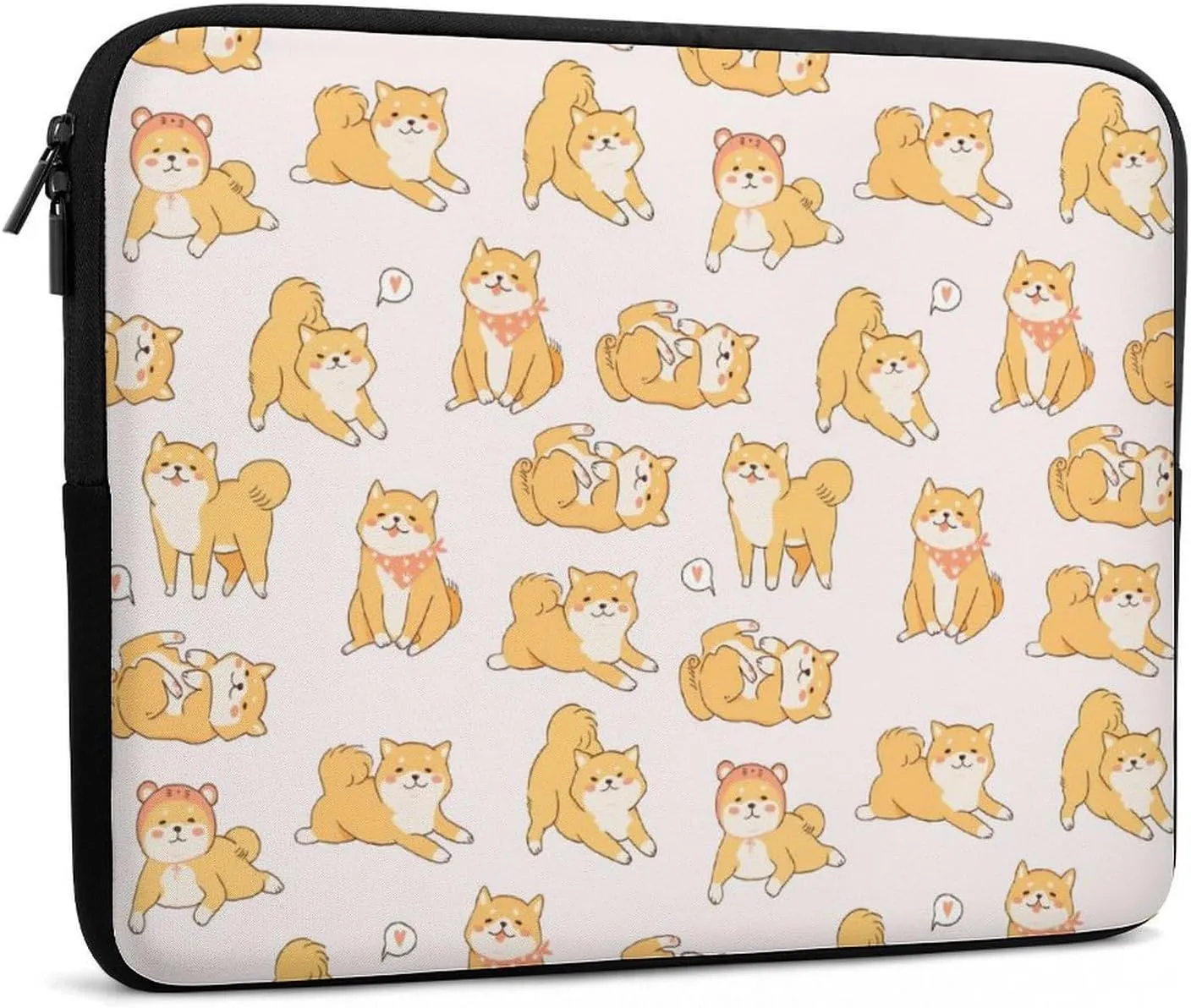 Kawaii Shiba Inu Dogs Personalized Laptop Bag Business Casual Laptop Case Slim Computer Bag Briefcase