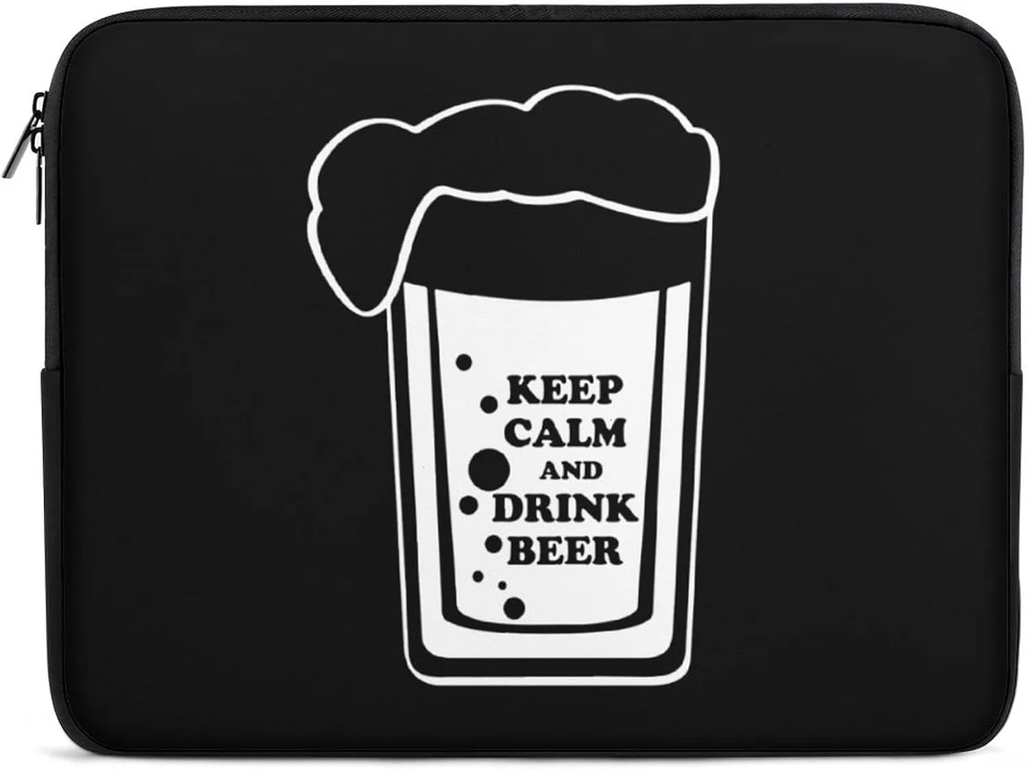 Keep Calm And Drink Beer Personalized Laptop Bag Business Casual Laptop Case Slim Computer Bag Briefcase