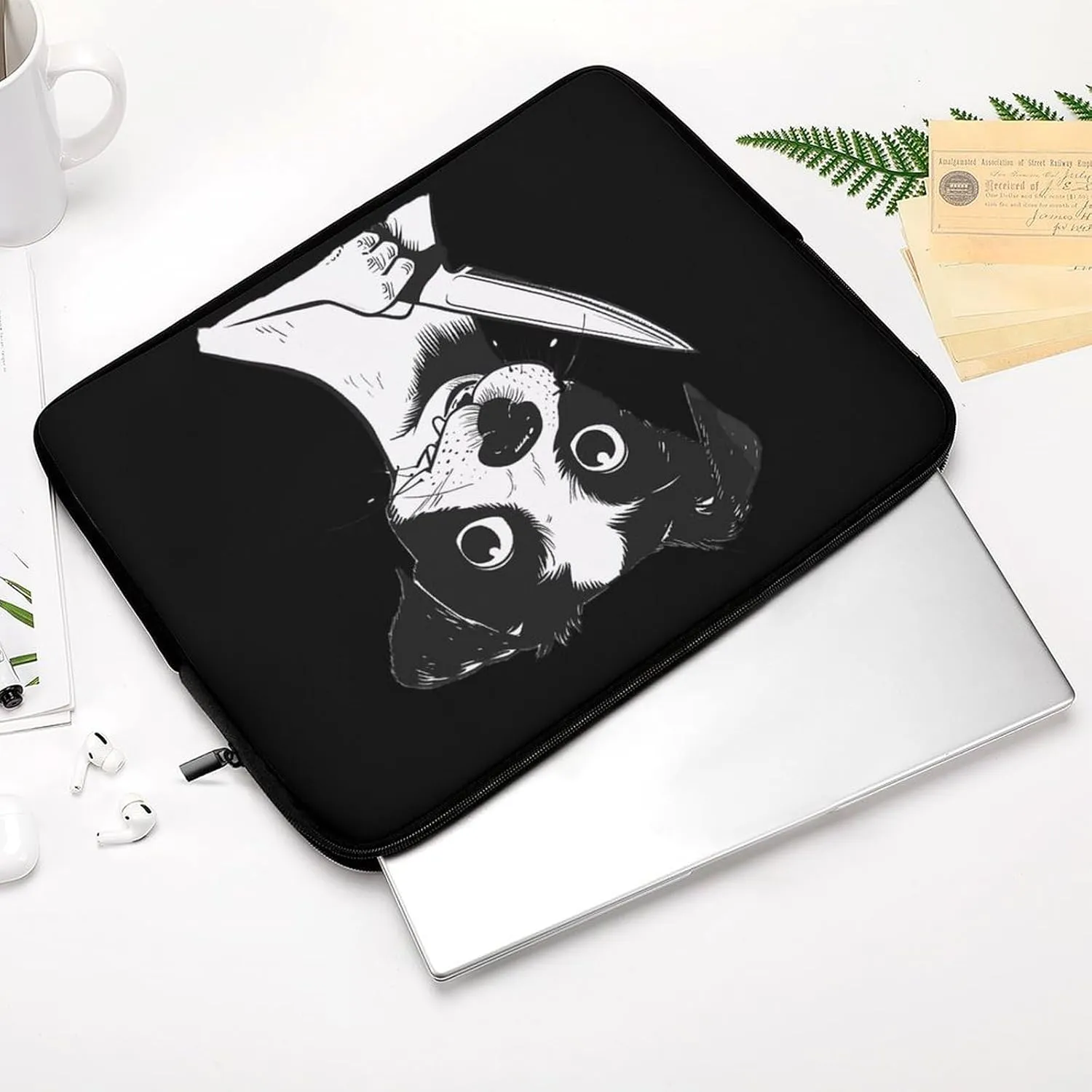 Knife Dog Killer Personalized Laptop Bag Business Casual Laptop Cases Slim Computer Bag Briefcase