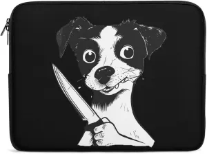 Knife Dog Killer Personalized Laptop Bag Business Casual Laptop Cases Slim Computer Bag Briefcase